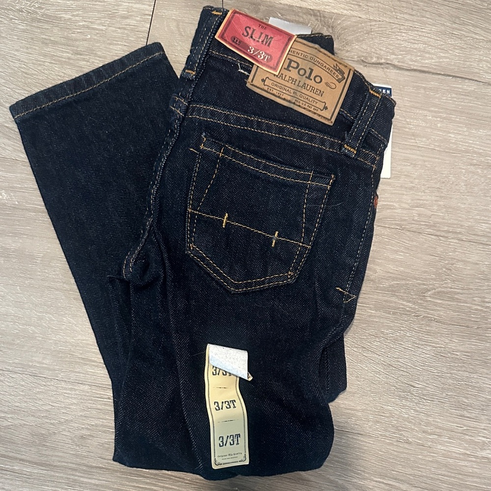 Polo by Ralph Lauren Boys 3T Slim Jeans - Dark Blue